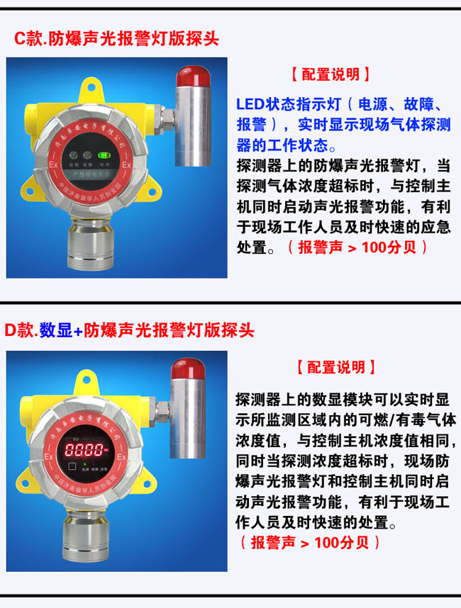 可燃性氣體報警器多款選擇