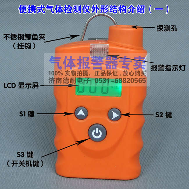 便攜式可燃氣體檢測儀